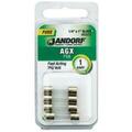 Jandorf UL Class Fuse, AGX Series, Fast-Acting, 1A, 250V AC 3398153